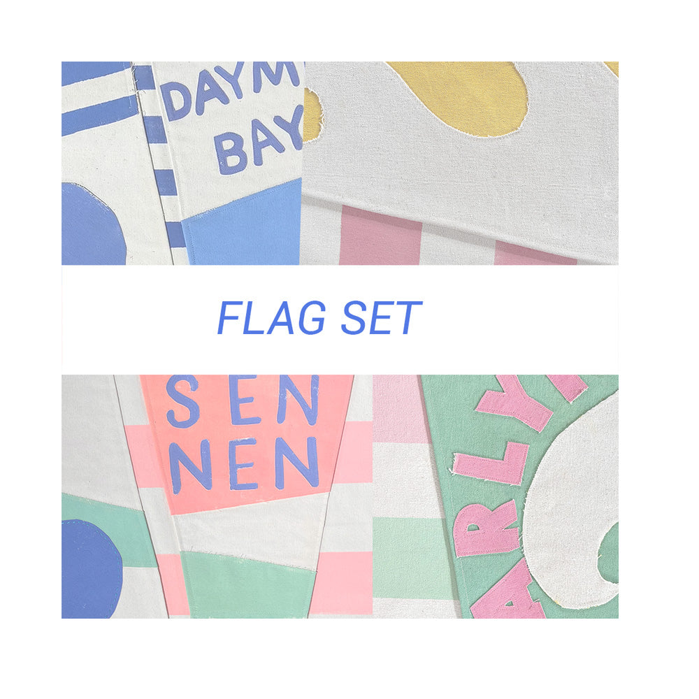 Flag set with delivery from Costa Rica