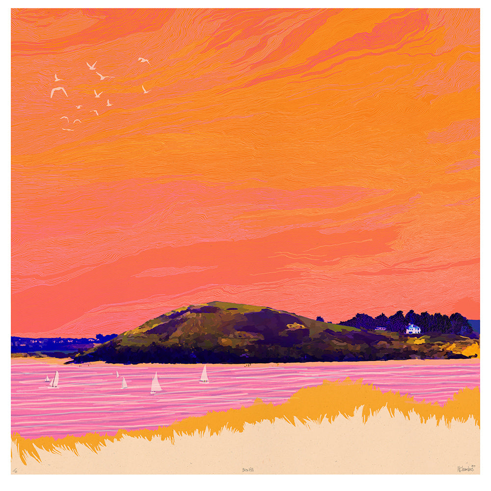 BREA HILL. SUNSET