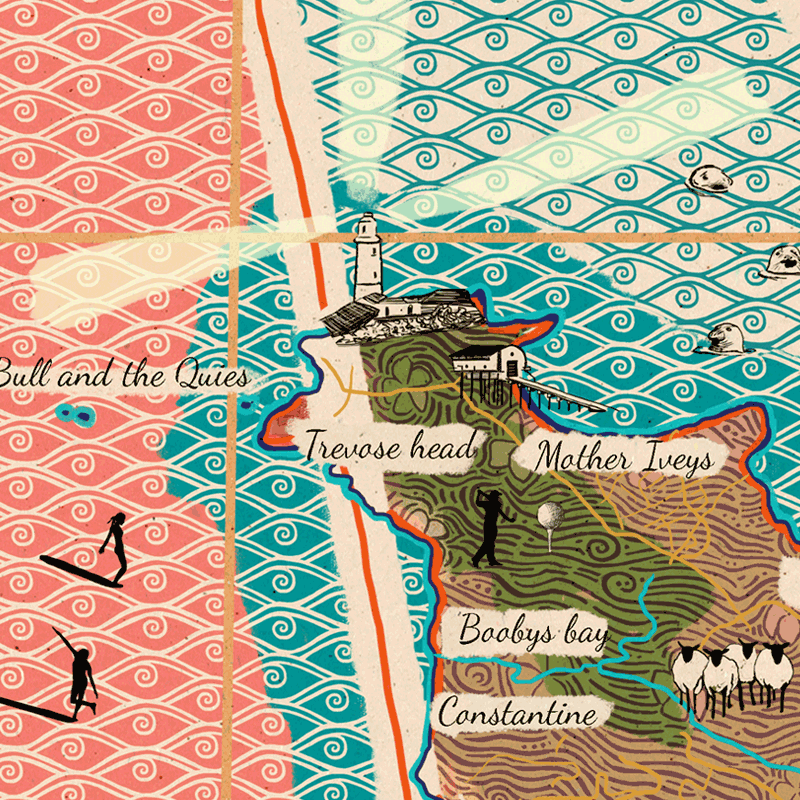 ILLUSTRATED MAP OF THE CAMEL ESTUARY